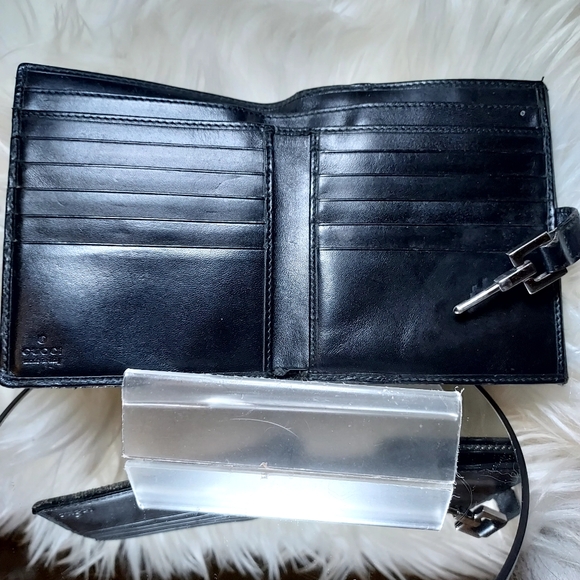 Gucci GG Bifold Canvas Jackie Horsebit Wallet - Picture 8 of 9